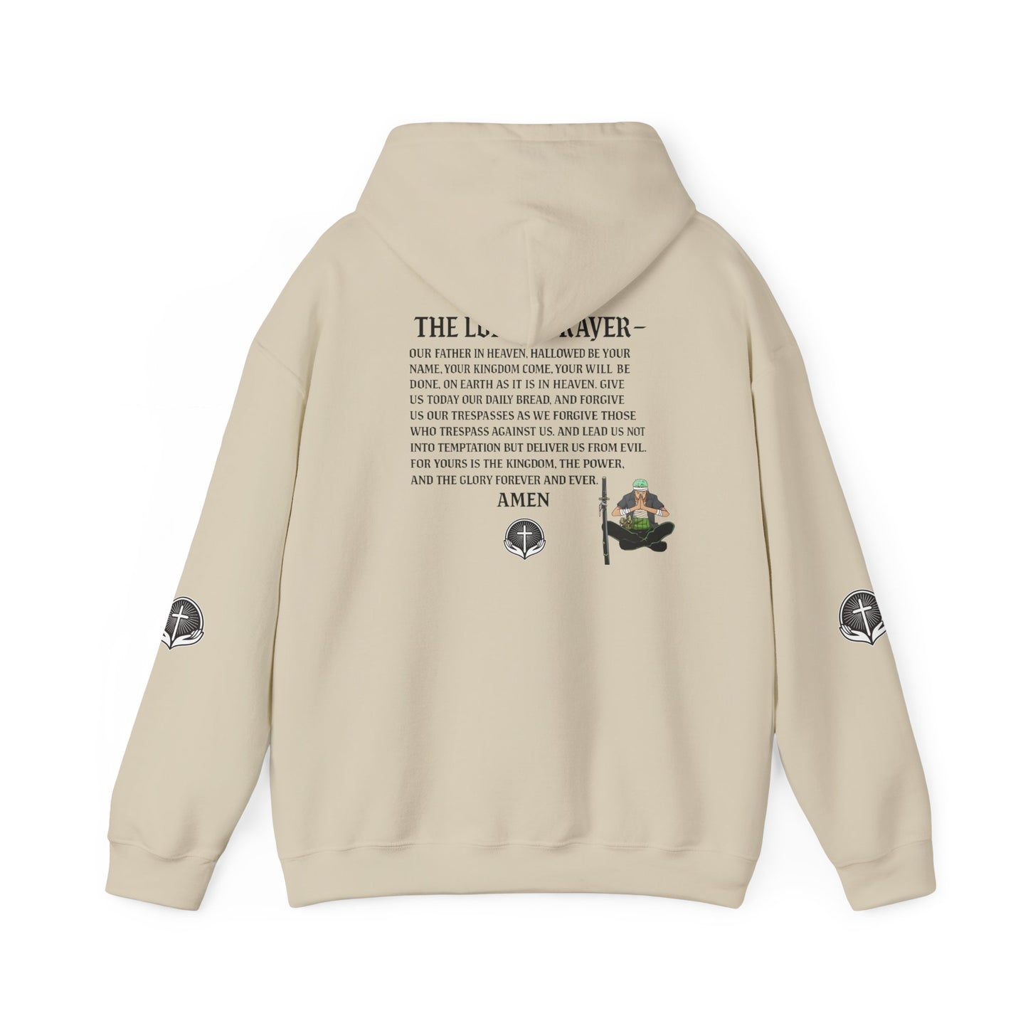 Prayer Warrior Samurai Hoodie — Servant of God Anime Faith Hoodie with The Lord’s Prayer