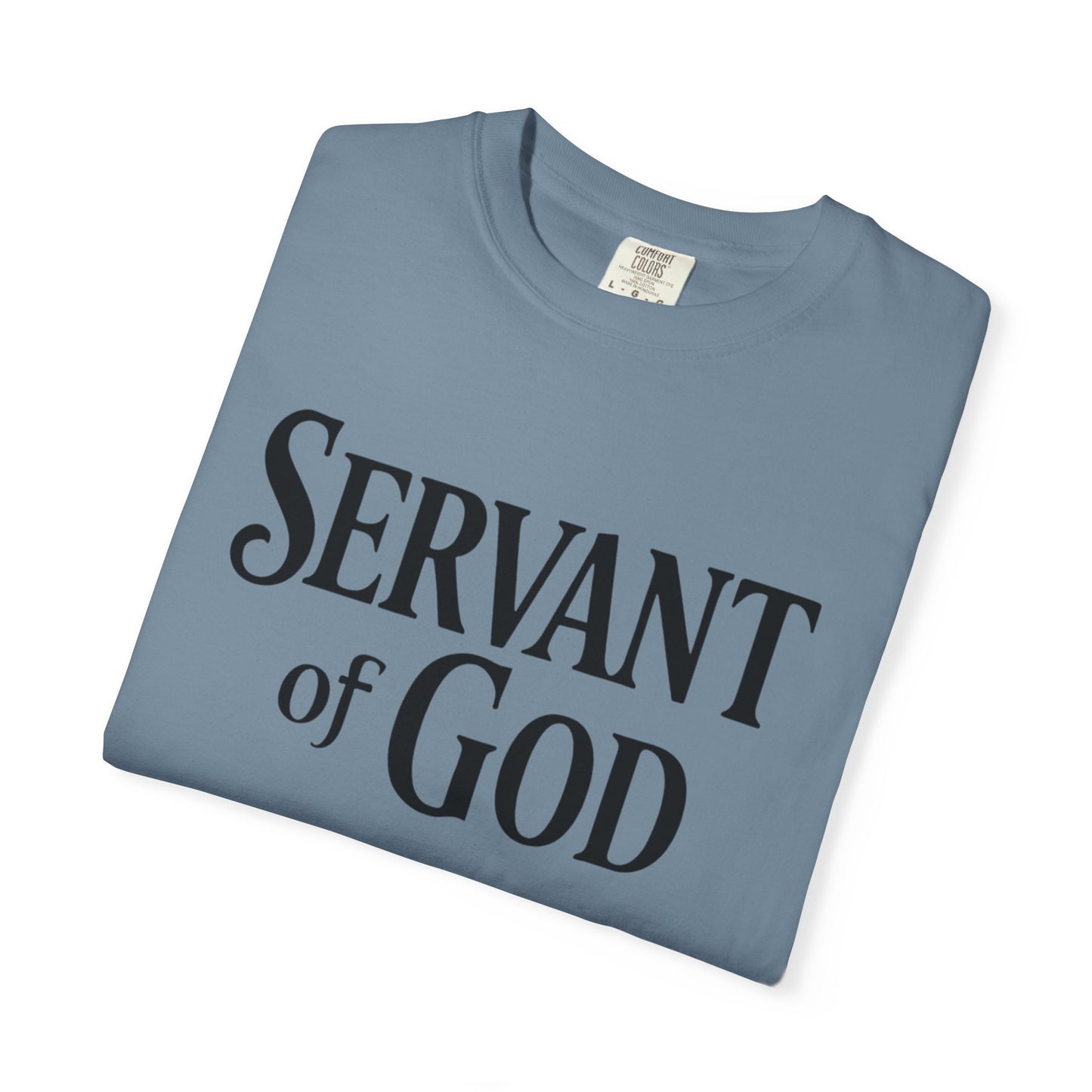 Lord’s Prayer T-Shirt — Servant of God™, Faith Tee (black text)