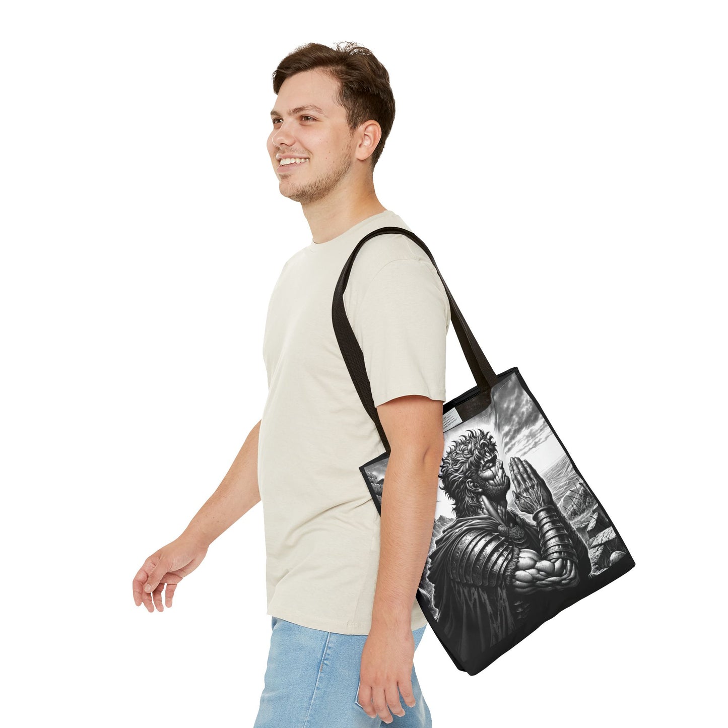 Servant of God Tote Bag | Prayer Graphic