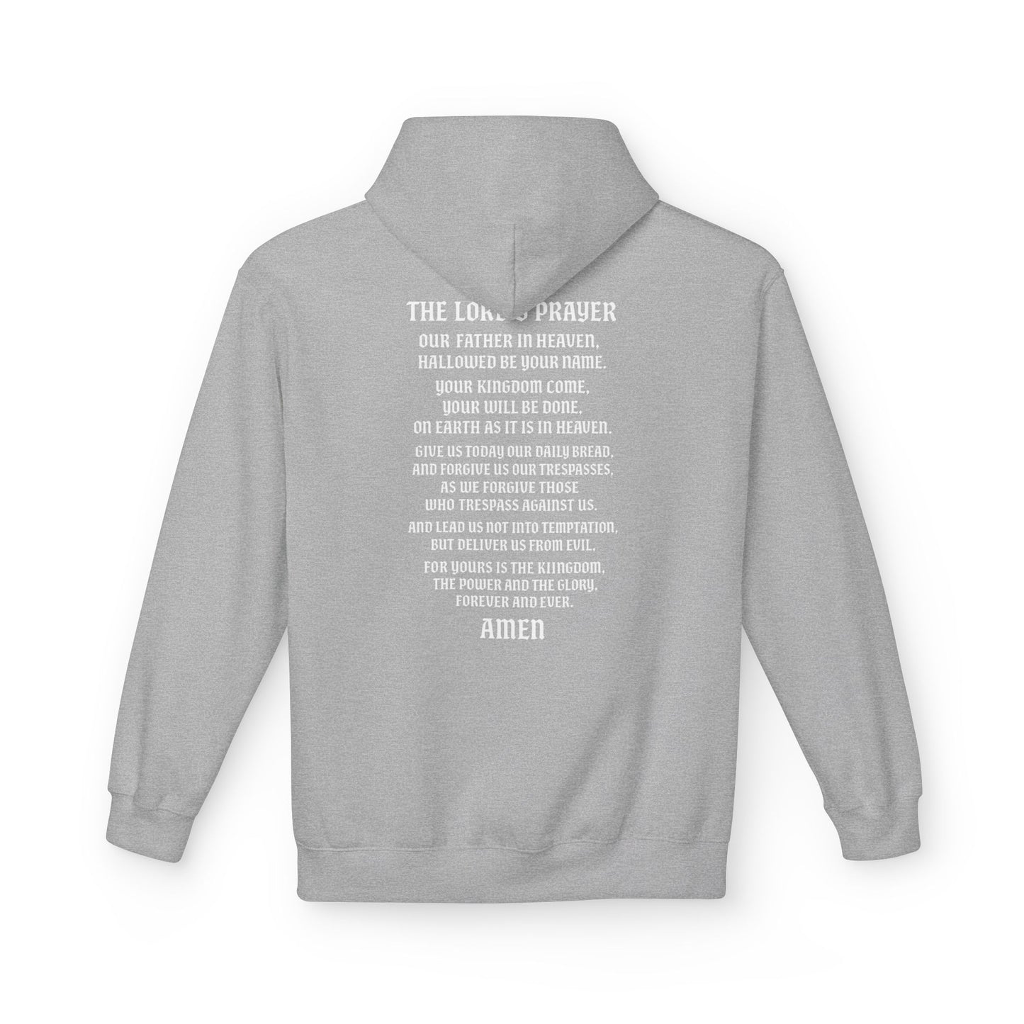Servant of God™ Hoodie — Lord’s Prayer (white text)