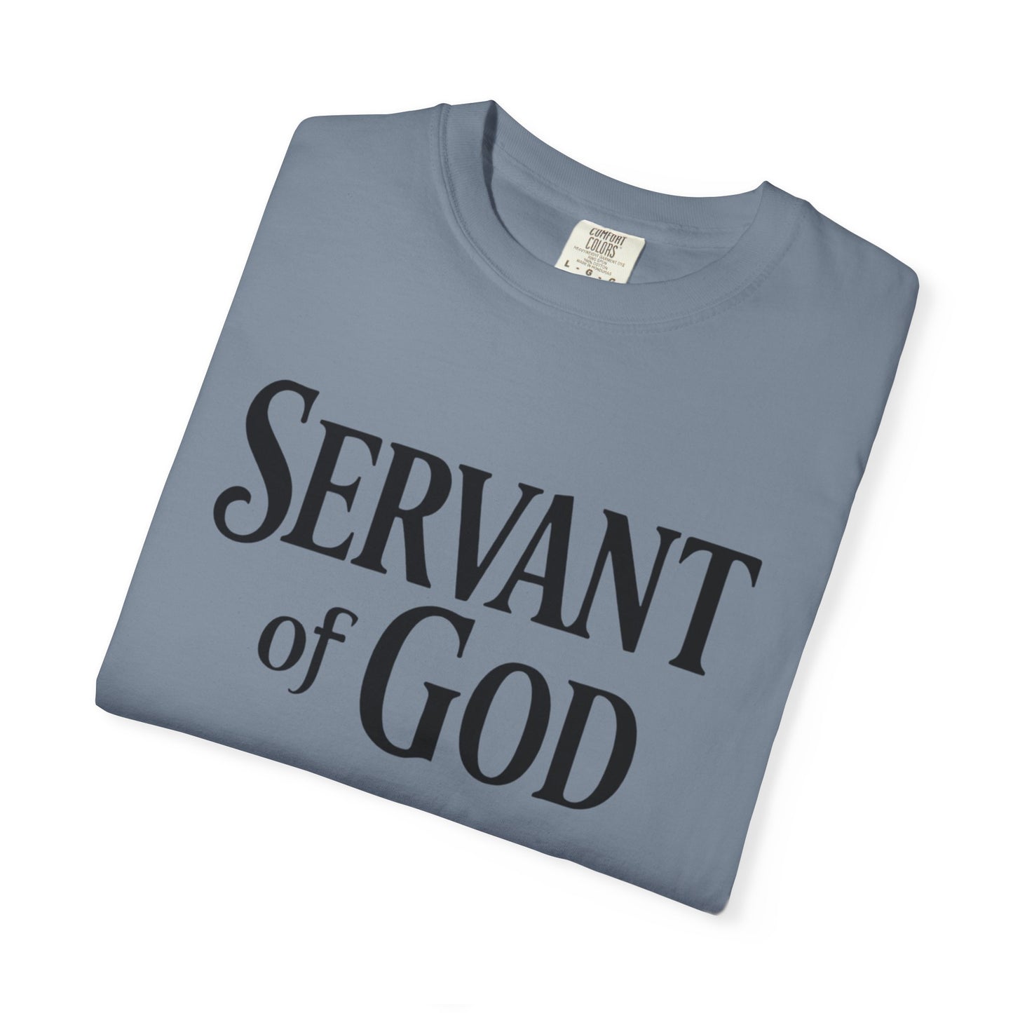 Lord’s Prayer T-Shirt — Servant of God™, Faith Tee (black text)
