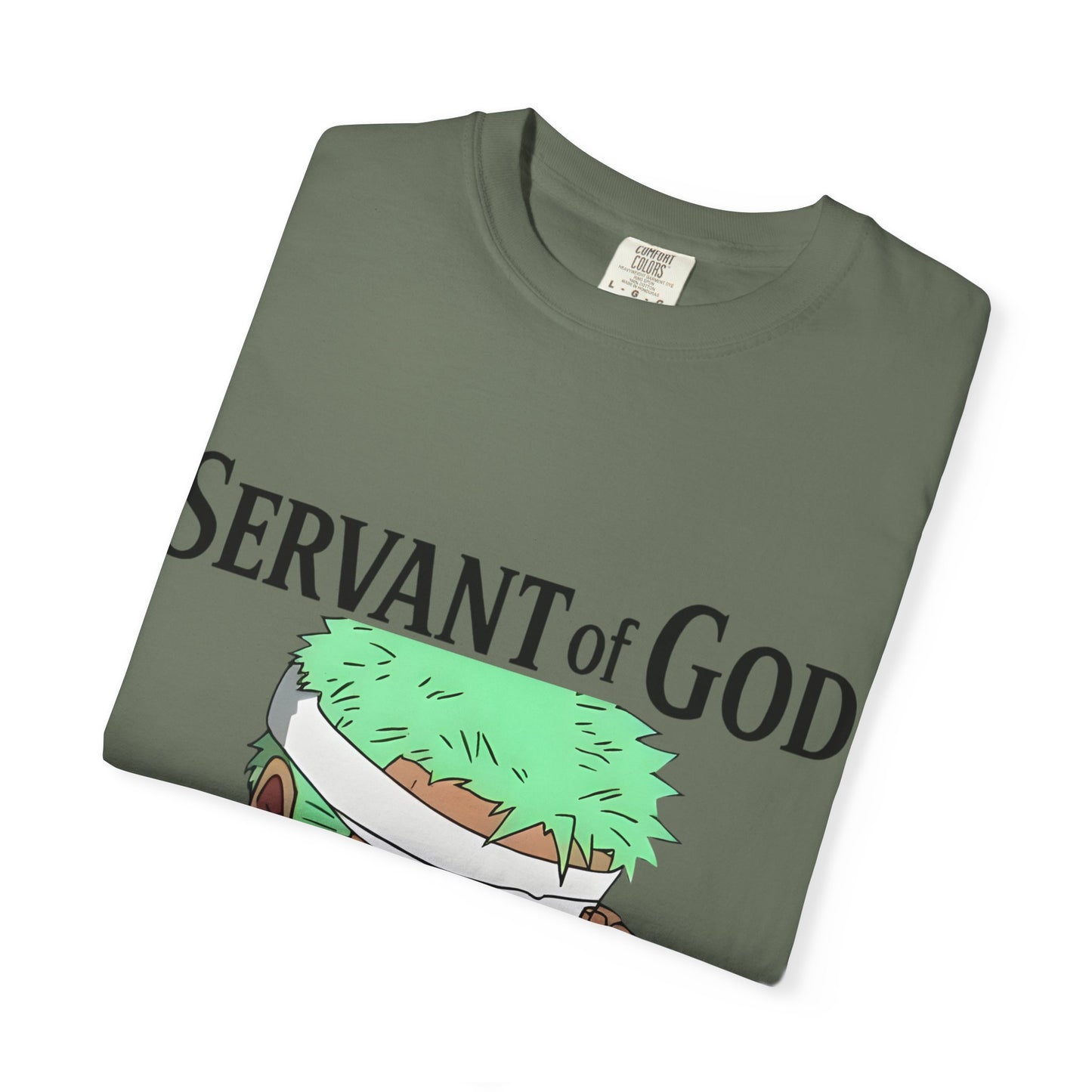 Prayer Warrior Samurai Anime T-Shirt — Servant of God™ “Lord’s Prayer” Graphic