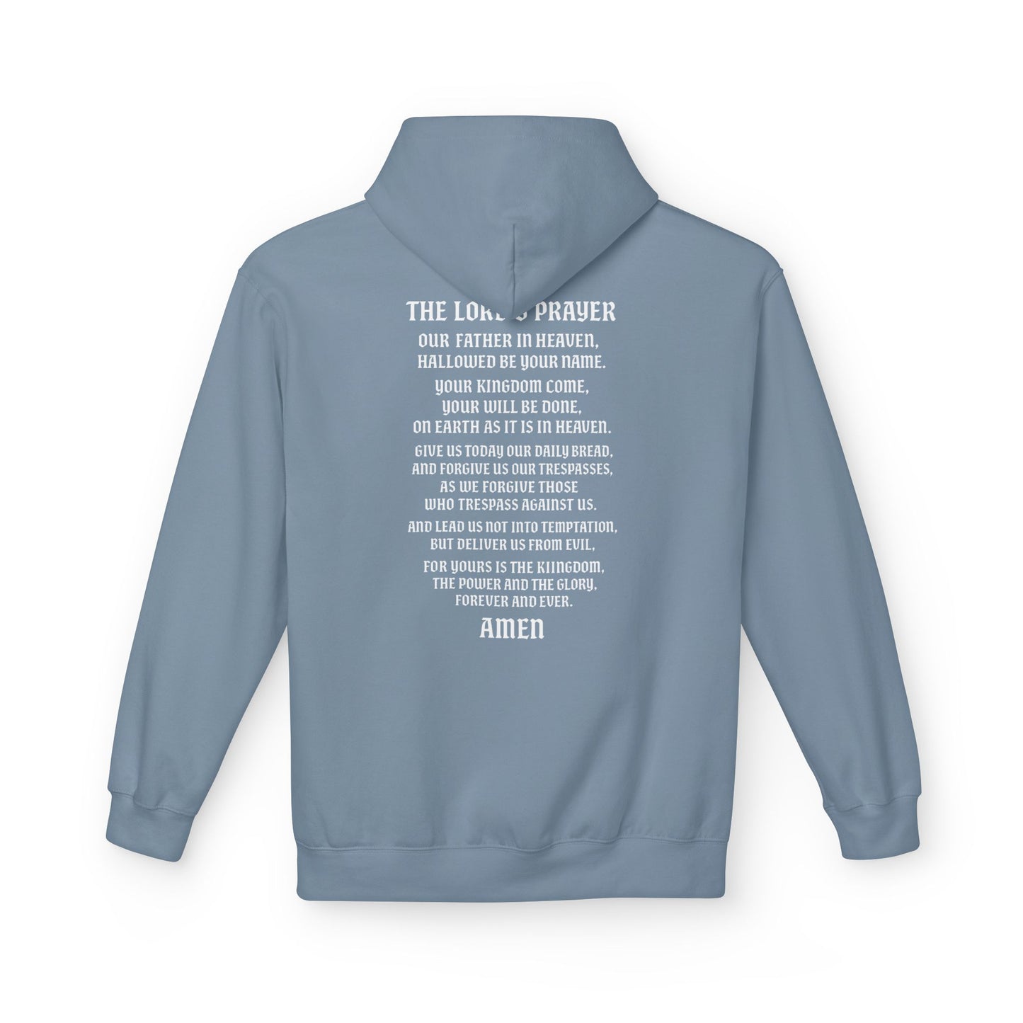 Servant of God™ Hoodie — Lord’s Prayer (white text)