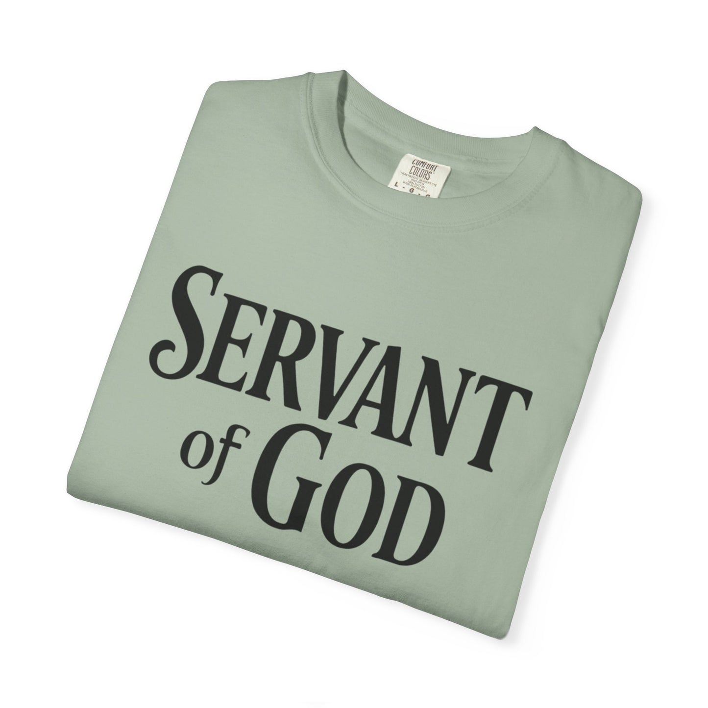 Lord’s Prayer T-Shirt — Servant of God™, Faith Tee (black text)