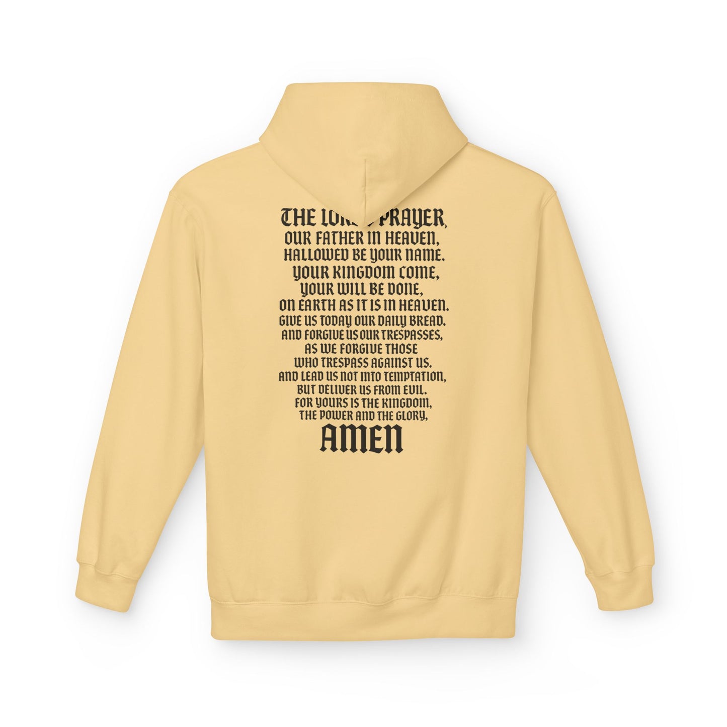 Servant of God™ Hoodie — Lord's Prayer (black text)