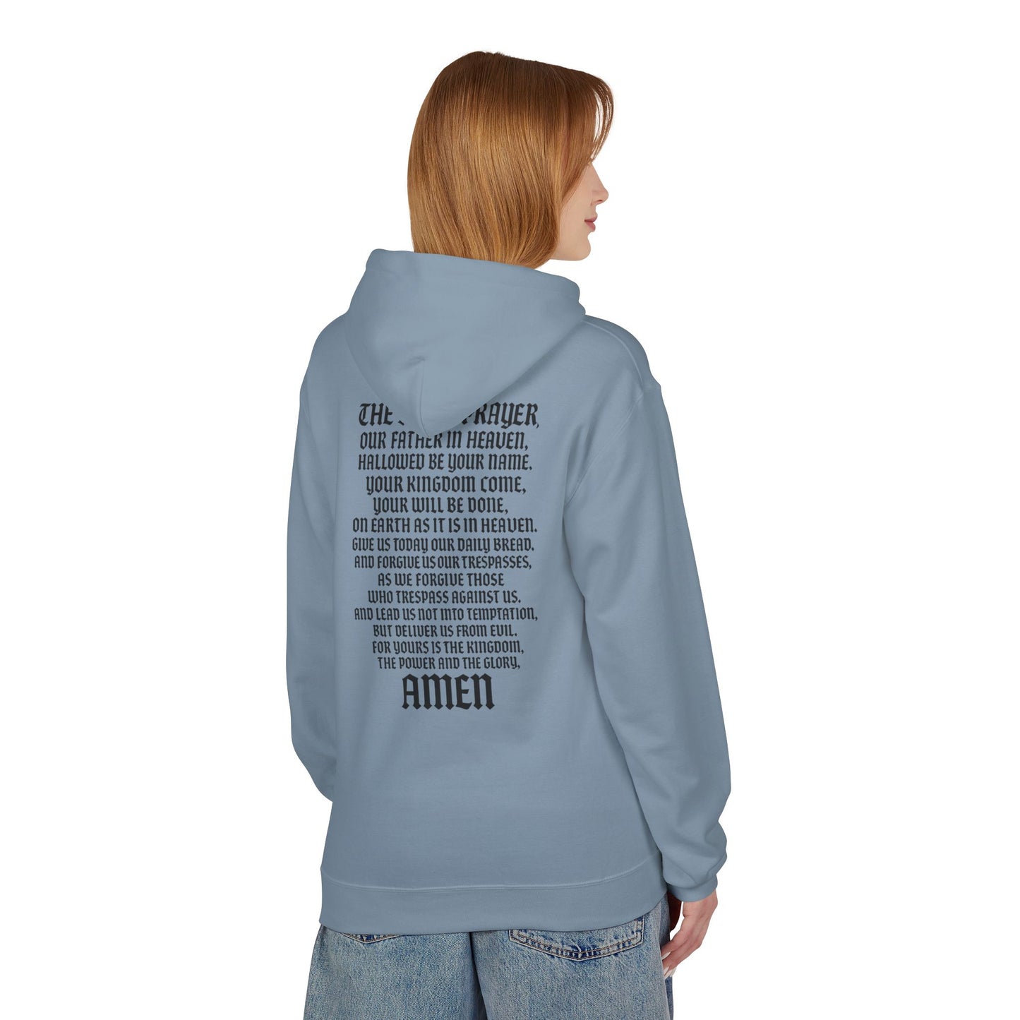 Servant of God™ Hoodie — Lord's Prayer (black text)