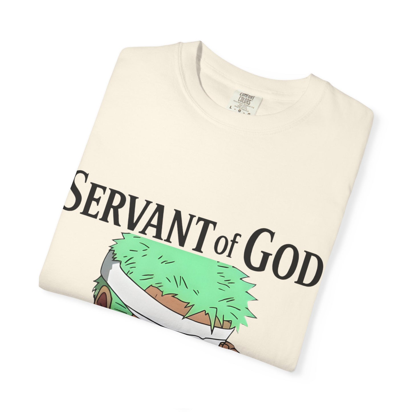 Prayer Warrior Samurai Anime T-Shirt — Servant of God™ “Lord’s Prayer” Graphic