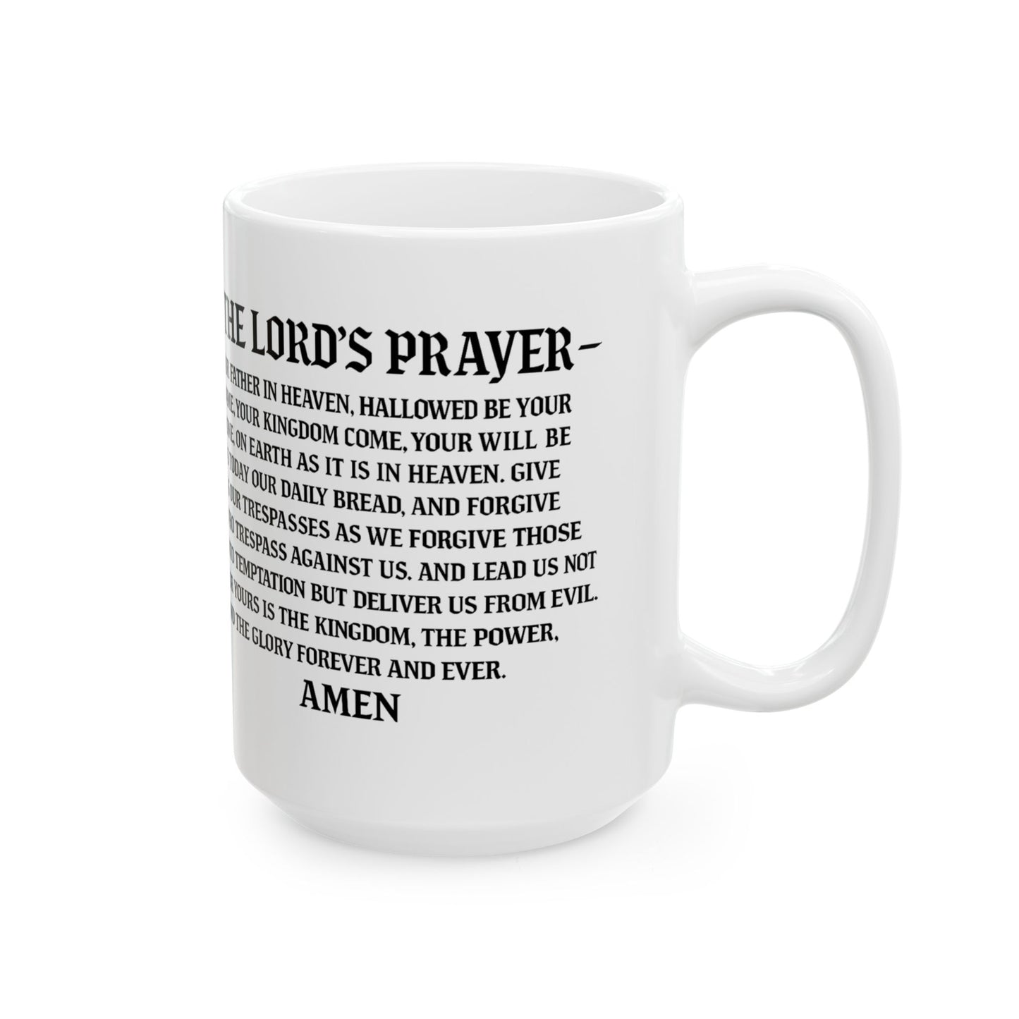 Servant of God Ceramic Mug — Lord’s Prayer