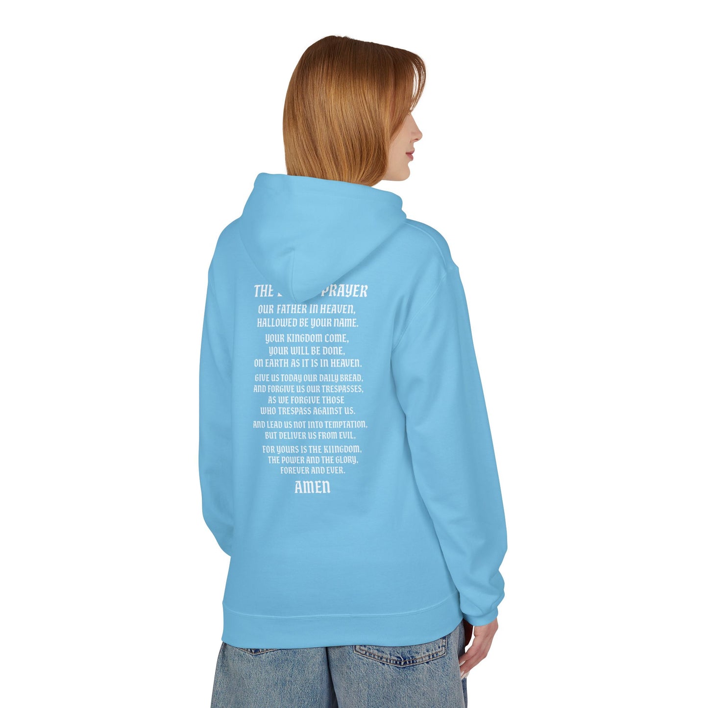Servant of God™ Hoodie — Lord’s Prayer (white text)